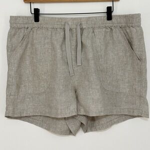 Quince Women's 100% European Linen Shorts Flax Size XL